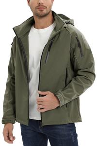 Transpirable Impermeable Cálido y resistente al desgaste Shark Skin Softshell Jacket Hombres Uso al aire libre Chaqueta de alta calidad - Product Image 3