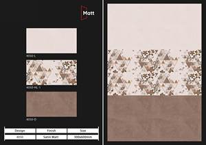 Carreaux de revêtement mural mat 300x600 Cuisine Salle de bain Mur Carreaux de porcelaine en céramique - Product Image 6