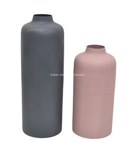 Jarrón de Flores de Hierro de Diseño Costero Moderno Hecho a Mano para Decoración del Hogar y Bodas, Marca IHA, IHA24004, Hecho en India - Product Image 3