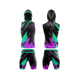 ชุดยูนิฟอร์มกีฬาฟุตบอลสำหรับผู้ชายชุดยูนิฟอร์ม100% โพลีเอสเตอร์สำหรับ7v7อเมริกันฟุตบอล - Product Image 1