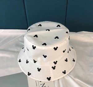 Pêcheur dessin animé Mickey impression logo personnalisé de haute qualité respirant unisexe couleur unie voyage en plein air réversible seau chapeaux - Product Image 2