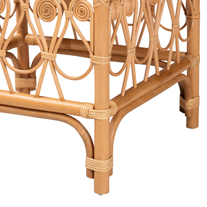 Taburete cuadrado de ratán natural con patrón tejido Decoración del hogar Materiales naturales Respetuoso con el medio ambiente Hecho en Vietnam Durable al por mayor - Product Image 3