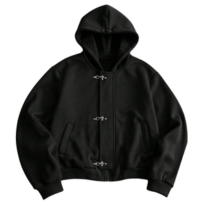 Unisex Winter Casual Outdoor Windproof <b>Hoodie</b> Breathable Quick Dry Toggle Closures Front <b>Zip</b> <b>Pockets</b> Ribbed OEM Service Custom - Product Image 3
