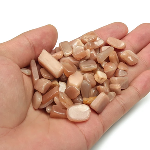 Cristal melocotón piedra lunar Chip piedra suelta curación Natural Feng Shui y estilo de amor piedras preciosas crudas gravas caídas guijarros ágata - Product Image 5