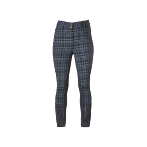 Pantalon d'entraînement élégant et durable pour femmes avec patchs imprimés en silicone au genou Pantalon équestre pour l'équitation - Product Image 1