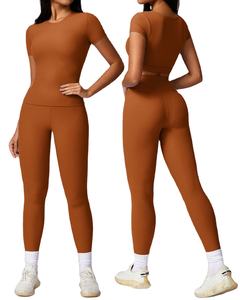 Ventes en gros d'ensembles de sport 2 pièces pour femmes : soutien-gorge de sport et tenue de yoga pour la gym et le fitness - Product Image 1