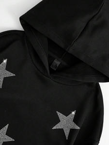 เสื้อฮู้ดดี้ผู้ชายคุณภาพสูง ผ้าฝ้าย 100% สกรีนโลโก้ตามสั่ง ดีไซน์ทันสมัย ประดับด้วยเพชรเทียม ระบายอากาศได้ดี นุ่มสบาย กันน้ำ เหมาะสำหรับฤดูใบไม้ร่วง - Product Image 5