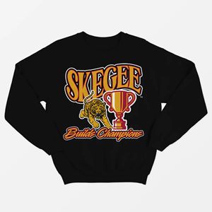 SKEGEE Battle Champions Sudadera forrada lavada sólida Tiger Trophy Graphic School Spirit Apparel Custom College Wear Unisex a granel - Product Image 1