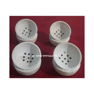 Beautiful Looking For Natural Soapstone Carving Bakhoor Burner Round Shape Handmade Carving Design Use For Office Decor And Gift - Product Image 1