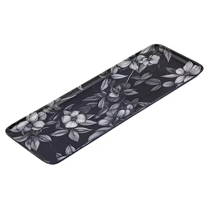 Assiette de service en métal de qualité supérieure pour les tables à manger du Ramadan et de l'Aïd et les occasions festives Plateau de service en acier - Product Image 2