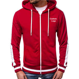 Sudaderas con capucha de lana de mezcla de algodón básico, sudaderas con capucha de lana con cremallera lisa en blanco de alta calidad, sudaderas con capucha de lana en blanco informales para hombres - Product Image 3