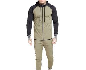 Nouveauté Survêtement de jogging décontracté à fermeture éclair complète pour hommes ensemble de pantalons en polaire pour hommes fermeture éclair à manches longues écologique pour l'hiver - Product Image 1