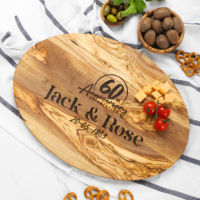 Planche à découper artisanale haut de gamme en bois d'olivier brun doré ArtisRaw, écologique et polyvalente, pour les besoins culinaires, gâteaux et fromages