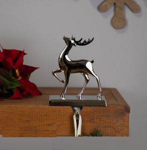 Soporte de calcetín de Reno dorado, decoración personalizada, soporte de gancho de calcetín de Navidad de Metal para decoración de ventana de encimera - Product Image 2