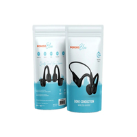 Headset Nirkabel Konduksi Tulang Porodo Blue