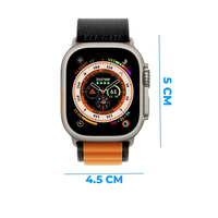 ELE-GATE 49mm Spor Akıllı Saat İki Silikon Kayış 2.0" OLED Ekran BT Sağlık Aktivite İzleme Serisi 9 Model WCH.V588 IP