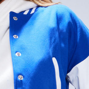 Custom Logo <b>Women</b> <b>Jackets</b> Satin Bomber Embroidery Pocket Letter Fleece Baseball Varsity <b>Jacket</b> for <b>Women</b> Haus Industries - Product Image 2