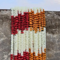 Künstliche Jasmin-Rosen-Blumengirlande Langlebige Romantische Punjabi-Hochzeit Einweihungsfeier Diwali-Dekoration Vielseitige Wanddekoration