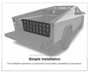 Divisor de carga de bóveda de desmontaje de Instalación rápida adecuado para Tesla Cyber Pickup Truck piezas de modificación de coche accesorios de coche - Product Image 4