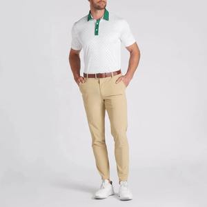 Poliéster Unisex de alta calidad de talla grande para camisa Polo estampado Floral de moda Golf personalizado para Polo para hombres transpirable Casual - Product Image 4