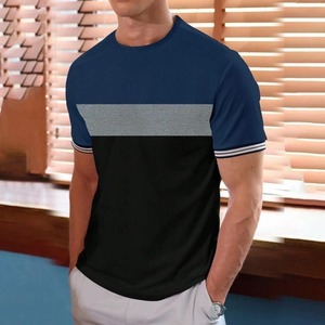 Vêtements pour hommes T-shirt imprimé circulaire 3D T-shirt d'extérieur à col rond et à manches courtes Sports d'été Style de rue Séchage rapide - Product Image 3