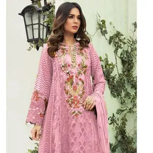 Casual Dresses Latest New Trending Designer Top Fox Georgette With Embroidery work Sleeves Fox Georgette With Emb.work + Stone