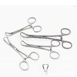 Pinzas Dentales de Acero Inoxidable con Punta, Tipo Pinza para Toallas, Agarre Ergonómico Manual, 9, 11, 14, 16 cm - Product Image 6