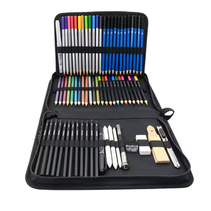 Hot Selling MQ Brand 72 Pcs Assorted Wood Art Set Stationery <strong>Drawing</strong> &amp; Colored Pencils EN71 Certified for Artists - Product Image 1