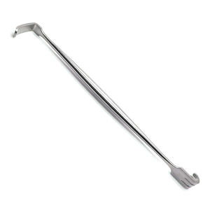 Retractor Senn sin óxido de la mejor calidad 6.375 "(16,2 Cm) Retractor de gancho de piel de acero inoxidable de doble extremo romo - Product Image 2