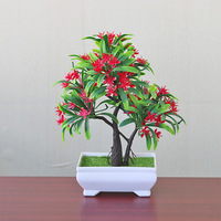Venlando Simulation de fleurs artificielles en pot, petit bonsaï de lotus, ornement de bureau, modèle Lohan, plastique, fabrication moderne par moulage par injection