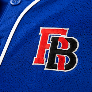 Men's Custom Polyester <b>Mesh</b> Baseball Jersey Royal <b>Blue</b> Athletic Fit Team Uniform Wholesale OEM - Product Image 4