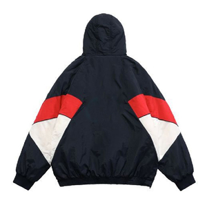 Long coupe-vent en nylon avec fermeture éclair quart pour hommes conçu sur mesure en usine OEM Vêtements de sport d'hiver Fourrure Canevas Commande en gros - Product Image 3