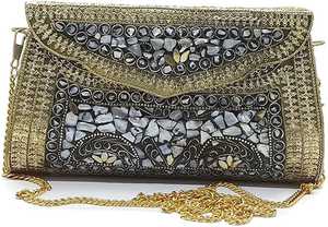 Sac à main personnalisé en nacre pour femmes, fabriqué à la main, hautement poli, à la mode, fabriqué en inde, - Product Image 2