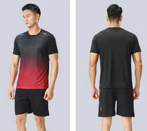 Uniforme de tenis de secado rápido 100 poliéster para hombre, ropa de gimnasio para hombre, ropa de tenis transpirable, chándal corto, de Netball Jersey, logotipo personalizado - Product Image 5