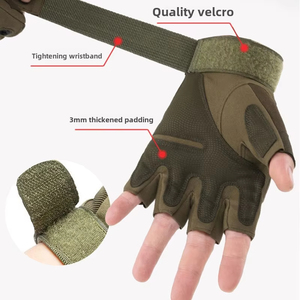 Service OEM maintenant disponible nouveau style de gants tactiques en cuir de conception personnalisée protection des mains pour une utilisation en extérieur vente en gros - Product Image 5