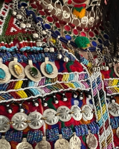 Vestido de terciopelo afgano tradicional bordado para mujer Salwar Kameez hecho a mano para fiesta de boda tamaño personalizado algodón venta para - Product Image 5