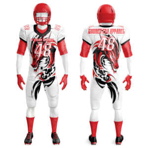 Conjuntos de Uniformes de Fútbol Americano para Hombre, Nuevo Diseño, Transpirables, de Secado Rápido, 100% Poliéster, Tallas Grandes, Servicio OEM Personalizado - Product Image 5