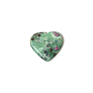 Vente en gros de pierre précieuse en cristal naturel poli Rubis Fuchsite Puffy Heart Stone Feng Shui Reiki Harmony Stone pour la décoration intérieure Love - Product Image 4