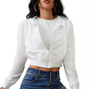 เสื้อฮู้ดครอปสั้นแบบซิป ผ้าคุณภาพพรีเมียม รับสกรีนโลโก้ตามสั่ง ผลิตในปากีสถาน - Product Image 3