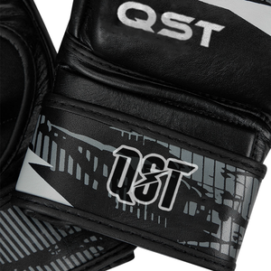 Guantes Unisex de cuero genuino de alta calidad MMA UFC diseño de impresión de logotipo personalizado sin dedos para escenas al aire libre - Product Image 3