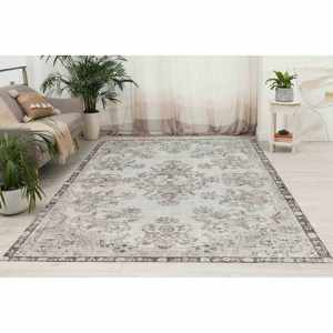 Tapis imprimé au design vintage, marron, personnalisé, bureau, turc, tapis doux non tissé - Product Image 1