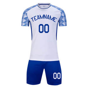 Nuevo 100% poliéster secado rápido fútbol diseños personalizados y logotipos equipo de entrenamiento sublimación fútbol completo conjuntos de uniformes de fútbol - Product Image 1