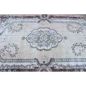 Alfombra Turca de 5.5x9.3 pies (167x284 cm), Alfombra Vintage Marrón con Puntos - Product Image 5