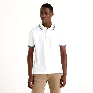 Polo de Golf para hombre 100% algodón al por mayor personalizado talla XL alta calidad longitud corta técnicas oscuras bordado sólido - Product Image 1