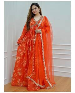 Ấn Độ thiết kế anarkali salwar kameez phù hợp với dupatta Ấn Độ Pakistan thiết kế bên mặc tùy chỉnh readymade Net vải Váy Phụ nữ - Product Image 4