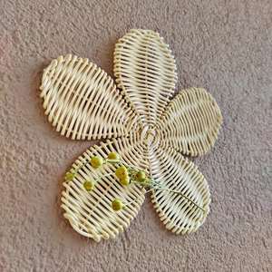 Decoración de Pared de Ratán Natural con Diseño Floral Art Deco, Ecológica y Hecha a Mano, para Diwali, Ramadán, Bodas, Pascua, Cumpleaños, Regreso a Clases - Product Image 4