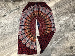 Pantalon en coton Boho Hippie pour femmes pantalon de Yoga Mandala pour Festival vêtements de détente d'été pantalon de Yoga en coton confortable - Product Image 4