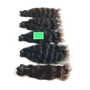 ช่อผมดิบของคนอินเดียสำหรับต่อผมผมสีดำธรรมชาติไม่ผ่านกระบวนการทางเคมี - Product Image 4
