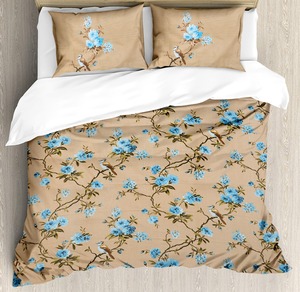 King Size La Decor couleur unie imprimé 100% coton biologique Gots certificat vente directe d'usine de housses de couette hôtel économique - Product Image 1