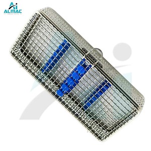 Plateau de stérilisation micro-ophtalmique ALMAC avec tapis en silicone, construction en acier inoxydable, manuel pour utilisation en CSSD hospitalière - Product Image 4